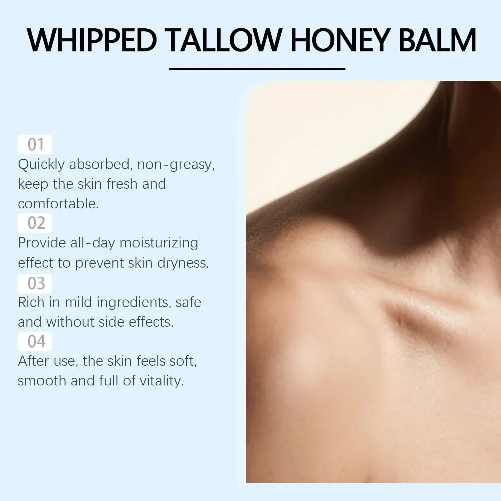 Copper Peptides PDRN GHK-Cu Beef Tallow for Skin Blue Balm Manuka Honey Face and Body Moisturizer Mature Dry & Sensitive Skin