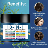 GSWP 10 In1 Leave-in Conditioner with Rosemary Oil&Keratin, Moroccan Nut Oil, Biotin Etc. Hydrates&Moisturizes. 50g/100g