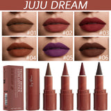 JUJU Dream Matte Velvet Gradient Lip Liner - Smooth Application For Elegant Lips, Long-Lasting Lip Pencil, Lip Lipstick Makeup