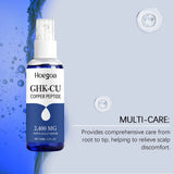 60ml GHK Cu Copper Peptide Hair Serum Spray Hair Deep Nourishment  Fast Absorbing Moisturizing Strengthen Roots Non Greasy