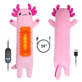 Axolotl Heating Pad for Period Cramps & Menstrual Pain Relief Portable Electric Heat Pads USB Powered Cute Stuff Stuffed Animal