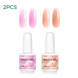 Nailpop 15ml Builder Gel Nail Polish for Nail Apex & Extension Strengthener Upgraded Soak Off UV Gel Rhinestone Glue 4 Colors