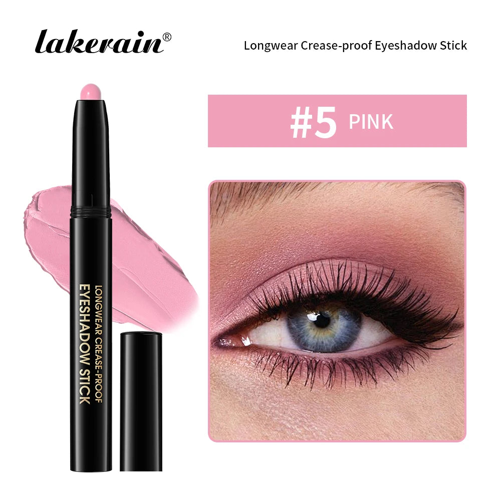 Eyeshadow Liner Sticks Matte & Shimmer Waterproof Metallic Glitter Eye Shadow Highlighter Pencil Eyeshadow Natural Cosmetics
