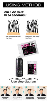 SEVICH Hair Fiber 100g Keratin Hair Fiber Thickening powder Hair Building Fiber Spray Instant Regrowth Powder Hair Loss Conceale