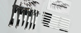BEILI Dual-ended Makeup Brush Set Professional 12 Pcs Vegan Contour Foundation Powder Eyebrow Bronzer Brushes Cosmetics Kit