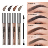 Lakerain Waterproof Eyebrow Gel Long Lasting Highly Pigmented Liquid Eyebrow Makeup Sweatproof Natural Black Brown