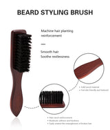 Barbertop Men Beard Brush Wooded Handle Soft Hair Cleaning Brush Broken Hair Remove Comb Hairdressing Neck Duster Barber Tools