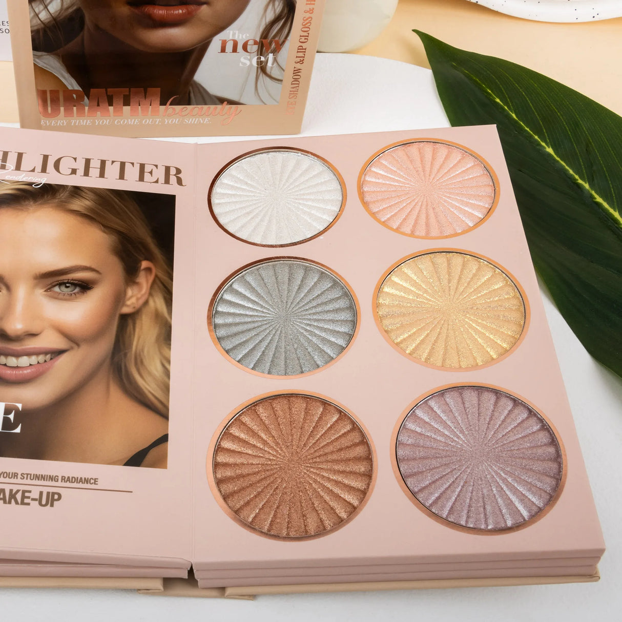Eye Shadow Palette Five-page Flipbook Matte Pearlescent Lasting Non-smudge Multi-function Blush Contouring Highlighter Makeup