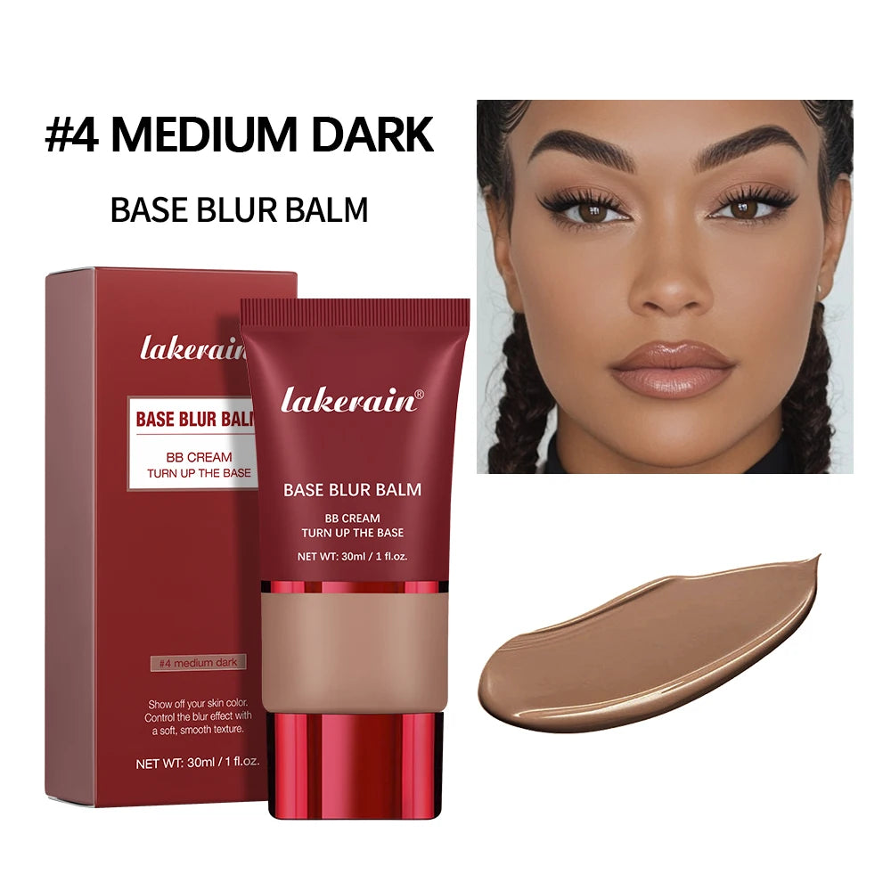5 Colors Matte Liquid Foundation Base Sweat Resistant Smooth Cover Blemish Pores Natural Matte Finish Lightweight Face Makeup Cosmetic Base