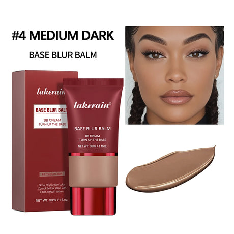 5 Colors Matte Liquid Foundation Base Sweat Resistant Smooth Cover Blemish Pores Natural Matte Finish Lightweight Face Makeup Cosmetic Base