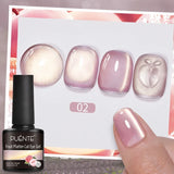PUENTE 7.5ML Nude Shade Moonlight Cat Magnetic Gel Nail Polish Ultra-Bright Cat Eye Soak Off UV Semi-Permanent Varnish Manicure
