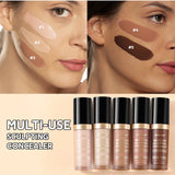 Lakerain 5-Color Waterproof Concealer Matte High Coverage Oil-Control Foundation For Acne Scars And Dark Circles Cosmetics