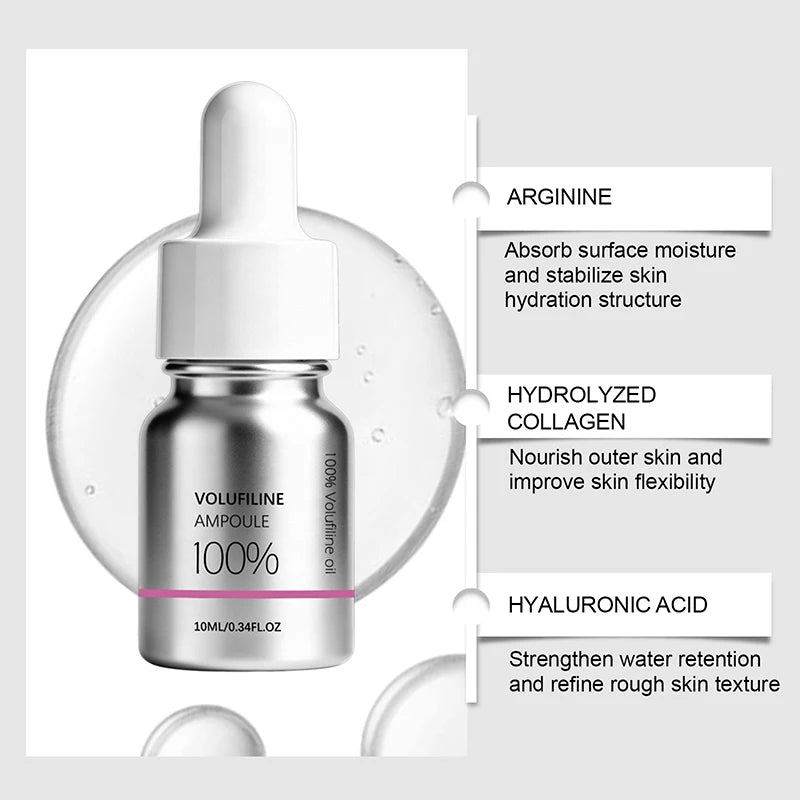 Volufiline Centella Asiatica Serum 10ml Gentle Soothing Moisturizing Facial Ampoule Essence Niacinamide Plumping Fast Absorbing