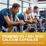 BEWORTHS 4in1 Vitamin D3 Calcium Capsules for Bone Strength Heart Health Immune Support Nerve and Muscle Function Health