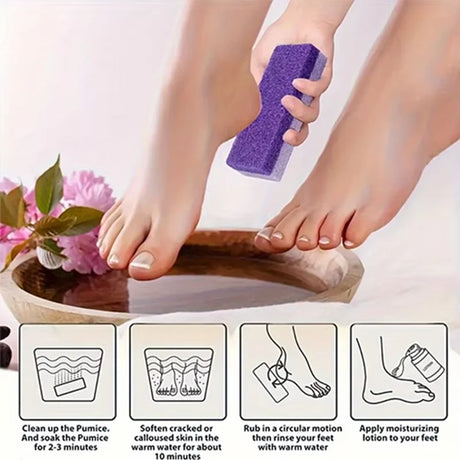 1/10Pcs Foot Care Pedicure Tools Callus Remover Foot Pumice Stone Used to Remove Calluses and Dead Skin from the Feet and Heels
