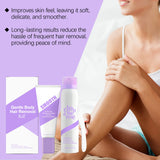 Body Hair Removal Cream Spray Aloe Vera Moisturizing Skin Soothing Hair Growth Inhibitor Shea Butter Hair Removal Mousse 140ml