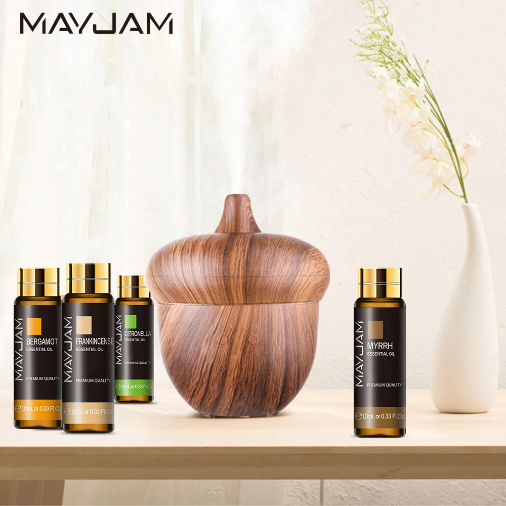 10ML Lavender Eucalyptus Pure Essential Oils Rose Lemon Jasmine Vanilla Mint Sandalwood Bergamot Tea Tree Diffuser Aroma Oil