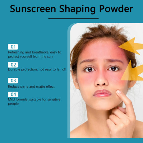 SPF50 Sunscreen Loose Powder Covering Pore Oil Control Translucent Matte Sunblock Waterproof Full Coverage Makeup Setting Powder