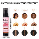 LOCKMIO 100ml Wig Tint Foam Mist for Lace Wig Frontal Dyeing Mousse Natural Quick Dry Grid Invisible Color Hair Spray for Toupee