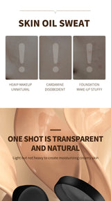 OCHEAL BB Cream Air Cushion Full Coverage Waterproof Long-lasting Concealer Cushion Compact Face Makeup Foundation CC Cream