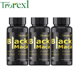 Organic Black Maca Pills 60 Tablets Men Enhancing Supplement Improve Size Endurance Promotes Healthy Energy