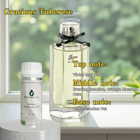 DIAURELLE 100mL Aroma Diffuser Essential Oils 8-Times Concentrated Essence Perfume Flavoring Home Fragrance Air Freshener