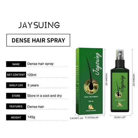 Ginger Hair Growth Oil Dense Regrowth Prevent Baldness Repair Dry Frizzy Damage Hair Roots Nourish Massage Scalp Treatment Serum