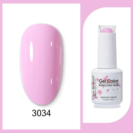 Clou Beaute Gel Color Hema TPO Free 15ml Gel Nail Varnish Soak Off UV Gel Polish Nail Art Manicure Lacquer Nail Art Jelly Gel