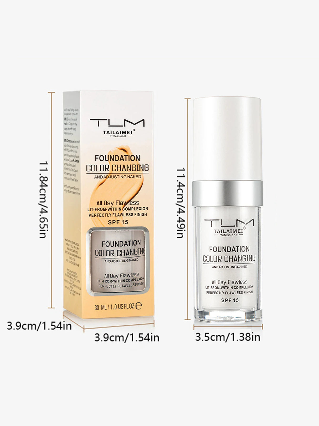 30ml Foundation Magic Color Changing Foundation Liquid Soft Matte Long Lasting Hydrating Makeup Base Maquiagem Korea Makeup