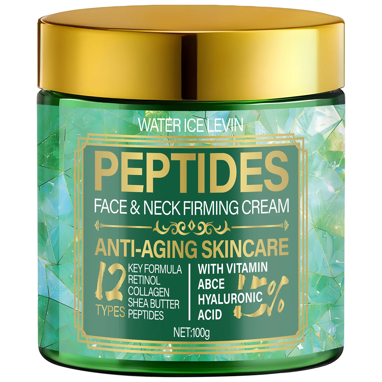 Peptides Face & Neck Firming Cream (12 Formulas), Retinol-Infused, Moisturizes for Anti-Aging Softness