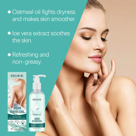 EELHOE Nicotinamide Bath Oil Brightening Skin Repair Dry Skin Remover Smooth Body Cleaning Long Lasting Moisturizing Body Oil