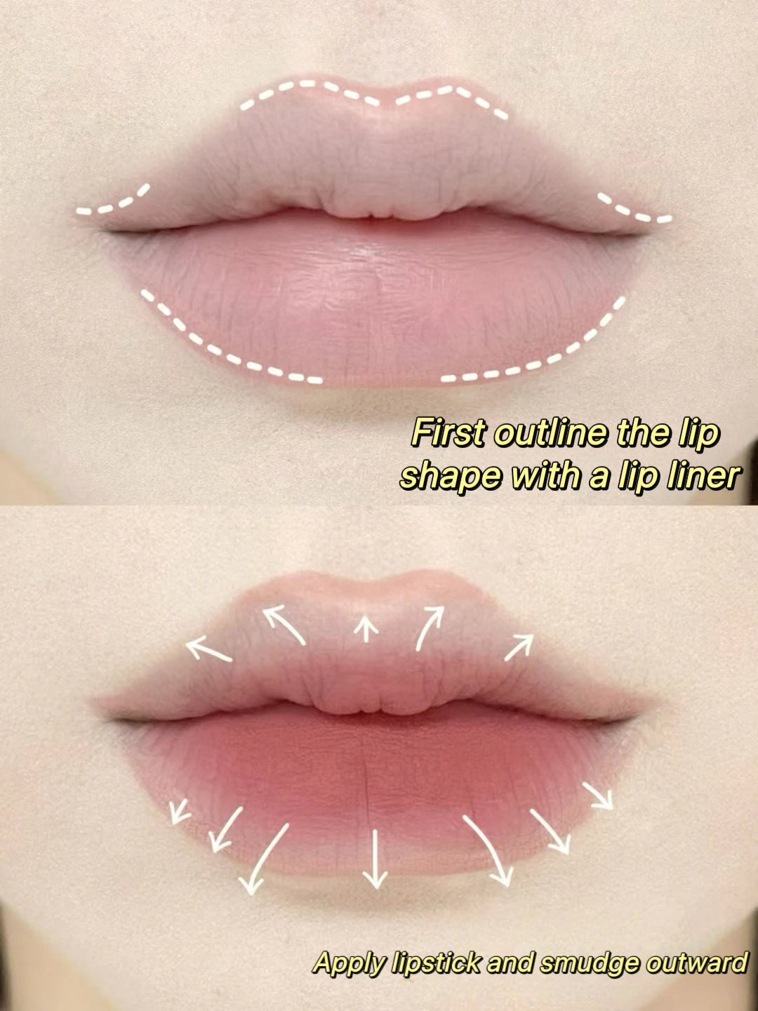 Lip Shadow Liner Pen Matte Lipstick Base Silver Tube Waterproof Lasting Lip Contouring Non-stick Cup Lipliner Pencil With Brush