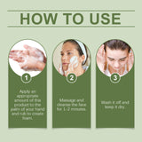 Green Tea Salicylic Acid Facial Cleanser Cleansing Pore Refining Hydrating Blackhead Removal Oil Control Non-Drying Face Wash