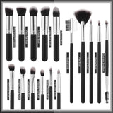16Pcs Professional Makeup Brush Set Eye Shadow Contouring Foundation Highlight Setting Powder Blending Makeup Sponge Powder Puff