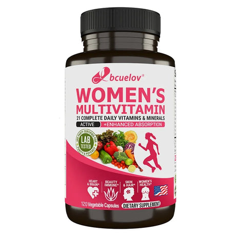 Women's Multivitamin Capsules - Supports Immune Function, Energy and Metabolism, Brain Function and Mood, 120 Capsules