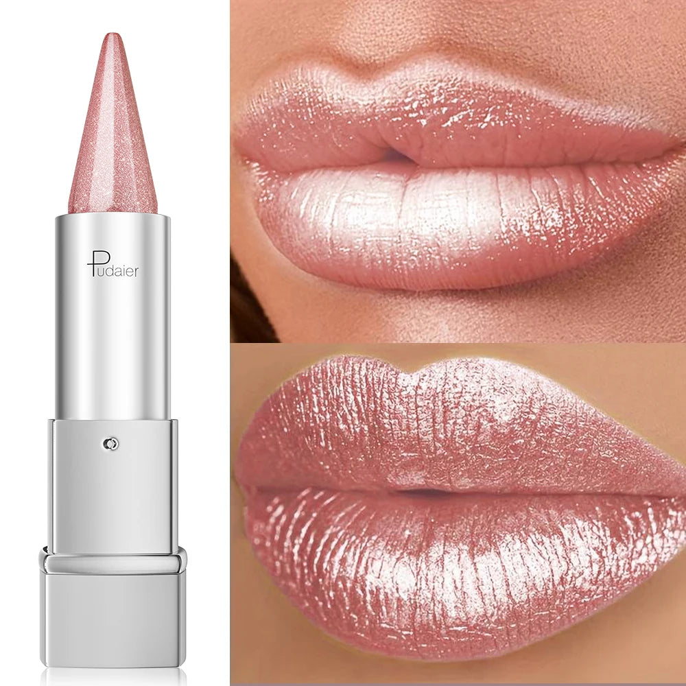 Waterproof and shimmery lipstick, waterproof and sweatproof, long-lasting and smudge-proof, not easy to smudge.