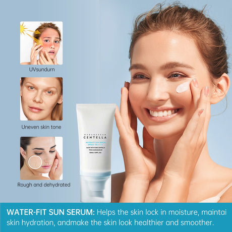 Facial Sunscreen 50+Solar Sunscreen Moisturizing and Moisturizing to Resist UV Radiation and Delay Photoaging