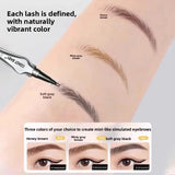 Natural Hair-Like Strokes Eyebrow Pen COAST BABY 2 Forks Tip Waterproof Long Lasting Smudge Proof Brow Pen