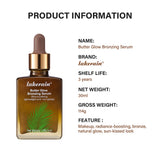30ml Butter Glow Bronzing Serum Innovative Nourishing Skincare Bronzing Drops for Radiant Natural Sunkissed Complexion Sunkissed