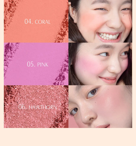Soft Mineral Blush Palette 6 Colors Matte Long Lasting Powder Natural Cheek Contour Shadow Rouge Makeup Beauty
