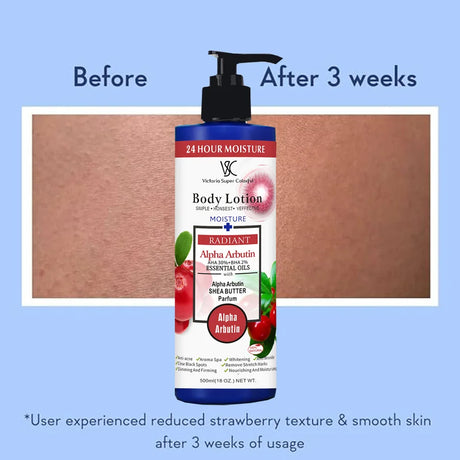 500ml Alpha Arbutin 30% AHA+2% BHA Whitening Body Lotion Glow Skin Brightening Moisturizer Hydrating Smoothing Body Cream