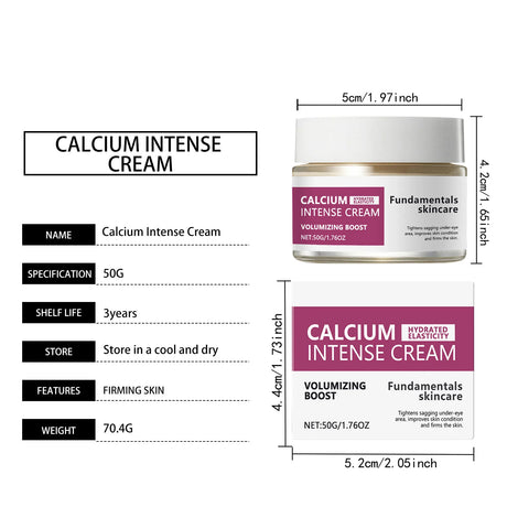 Calcium Intense Cream Tighten Skin Elasticity Enhance Moisturizing Facial Firming Improve Skin Sagging Nourishing Facial Lifting
