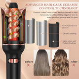 TINSOL Professional curling irons Ceramic auto-rotating air curling irons Air spinning rod styler Curling irons Styling tools