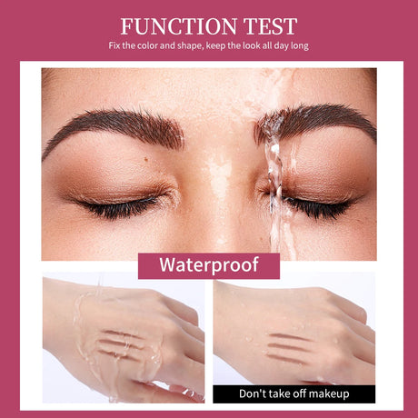 QIBEST Eyebrow Gel Styling Liquid Colorless Transparent Fixed Gel Waterproof Sweat-proof Eyebrow Repair Makeup Gel For Eyebrows