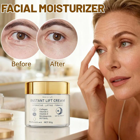 60g Instant Lift Face Cream Firming Skin Tightening Anti Wrinkle Collagen Hyaluronic Acid Hydrating Nourishing Facial Moisturize