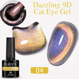 PUENTE 7.5ML Nude Shade Moonlight Cat Magnetic Gel Nail Polish Ultra-Bright Cat Eye Soak Off UV Semi-Permanent Varnish Manicure