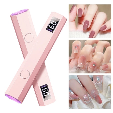 Convenient Handheld Nail Dryer Lamp UV/LED Nail Curing All Gel Polish Nail Art Tool USB Rechargeabl Quick Dry Nail Lamp