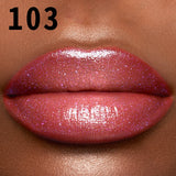 Moisturizing, Plump and Sparkling Lip Gloss, Water-Glossy Mirror Lip Glaze, Glitter Lip Makeup for Women Lip Oil Cosmetics Gifts