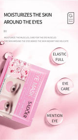 Collagen Eye Mask Essence Sakura Wrinkle Removing Eye Care Patches Fade Fine Line Anti Dark Circles Bag Anti-Puffiness Eye Care