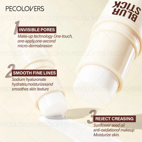 1PC Facial Primer Stick, Conceals Facial Flaws and Spots, Waterproof and Long-Lasting, for Makeup Application